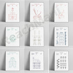 AFFICHE D'ART ABSTRAIT DE STYLE CHICAGO - BOSSOUASHOP