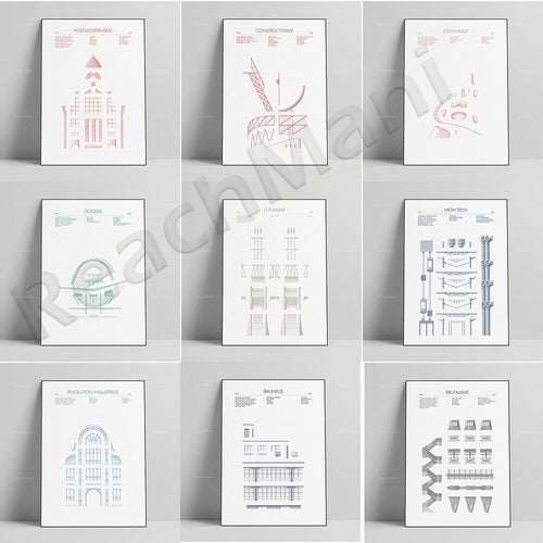 AFFICHE D'ART ABSTRAIT DE STYLE CHICAGO - BOSSOUASHOP