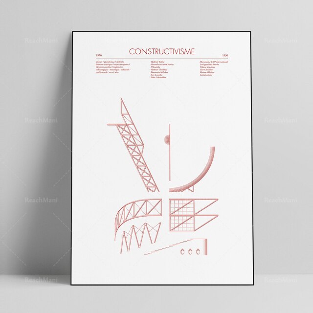 AFFICHE D'ART ABSTRAIT DE STYLE CHICAGO - BOSSOUASHOP