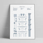 AFFICHE D'ART ABSTRAIT DE STYLE CHICAGO - BOSSOUASHOP