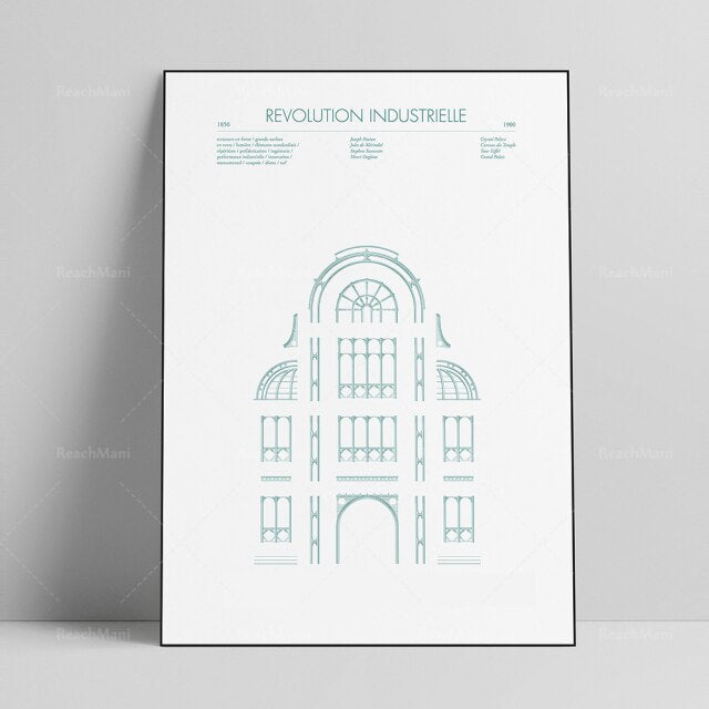 AFFICHE D'ART ABSTRAIT DE STYLE CHICAGO - BOSSOUASHOP