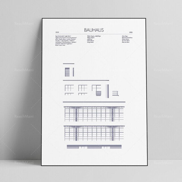 AFFICHE D'ART ABSTRAIT DE STYLE CHICAGO - BOSSOUASHOP