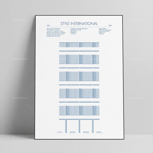 AFFICHE D'ART ABSTRAIT DE STYLE CHICAGO - BOSSOUASHOP