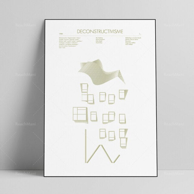 AFFICHE D'ART ABSTRAIT DE STYLE CHICAGO - BOSSOUASHOP