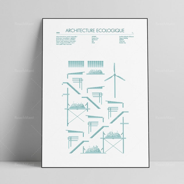 AFFICHE D'ART ABSTRAIT DE STYLE CHICAGO - BOSSOUASHOP