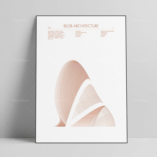 AFFICHE D'ART ABSTRAIT DE STYLE CHICAGO - BOSSOUASHOP