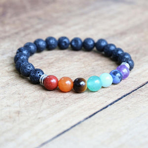 BRACELET DE LAVE 7 CHAKRA