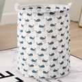 FOLDABLE COTTON AND LINEN LAUNDRY BASKET