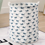 FOLDABLE COTTON AND LINEN LAUNDRY BASKET