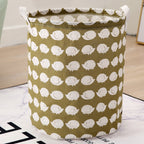 FOLDABLE COTTON AND LINEN LAUNDRY BASKET