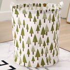 FOLDABLE COTTON AND LINEN LAUNDRY BASKET