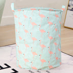 FOLDABLE COTTON AND LINEN LAUNDRY BASKET