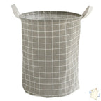 FOLDABLE COTTON AND LINEN LAUNDRY BASKET