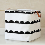 FOLDABLE COTTON AND LINEN LAUNDRY BASKET