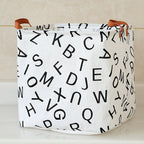 FOLDABLE COTTON AND LINEN LAUNDRY BASKET