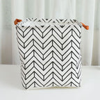 FOLDABLE COTTON AND LINEN LAUNDRY BASKET