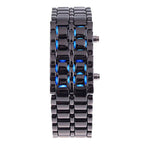 BRACELET NUMÉRIQUE LED ROUGE.( Inspiration Japonaise )