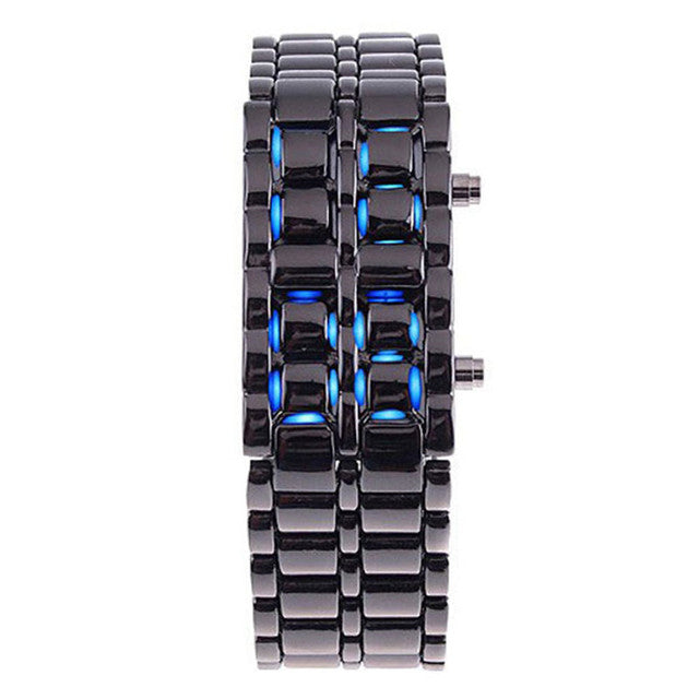 BRACELET NUMÉRIQUE LED ROUGE.( Inspiration Japonaise )