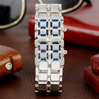 BRACELET NUMÉRIQUE LED ROUGE.( Inspiration Japonaise )